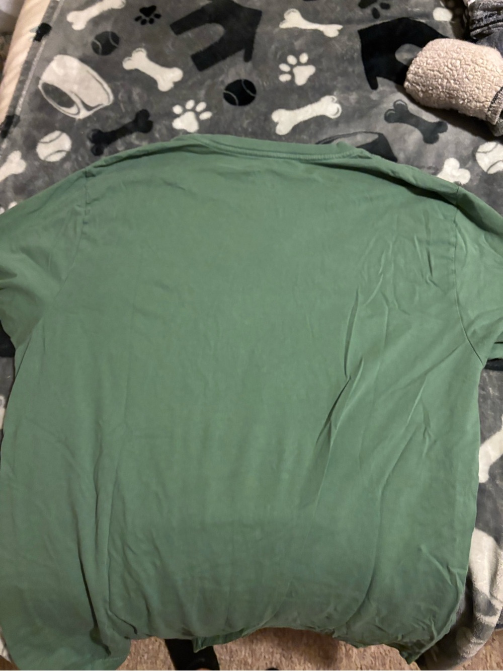 Hurley Green Short Sleeve Tee with White and Yellow Graphic - Picture 3 of 3